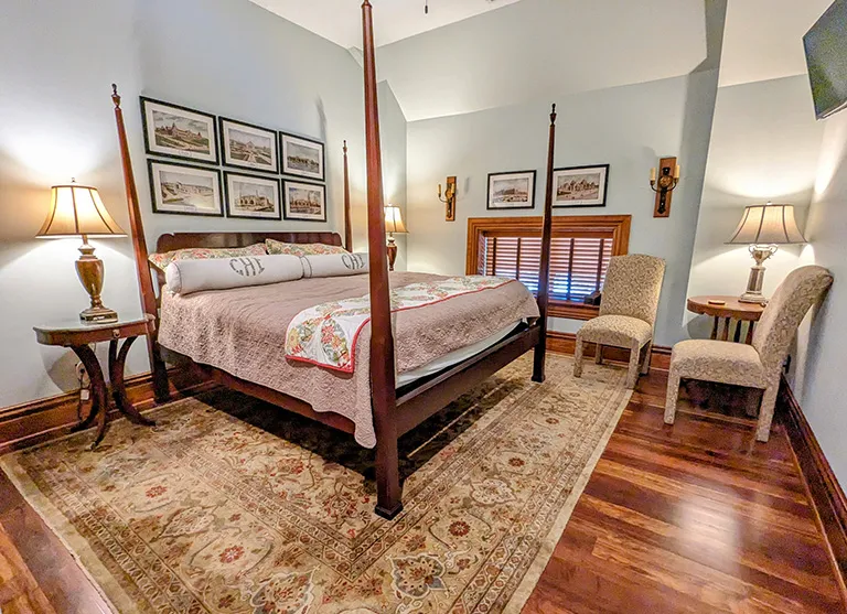 The World's Fair Suite entrance at Gothic Heights Inn