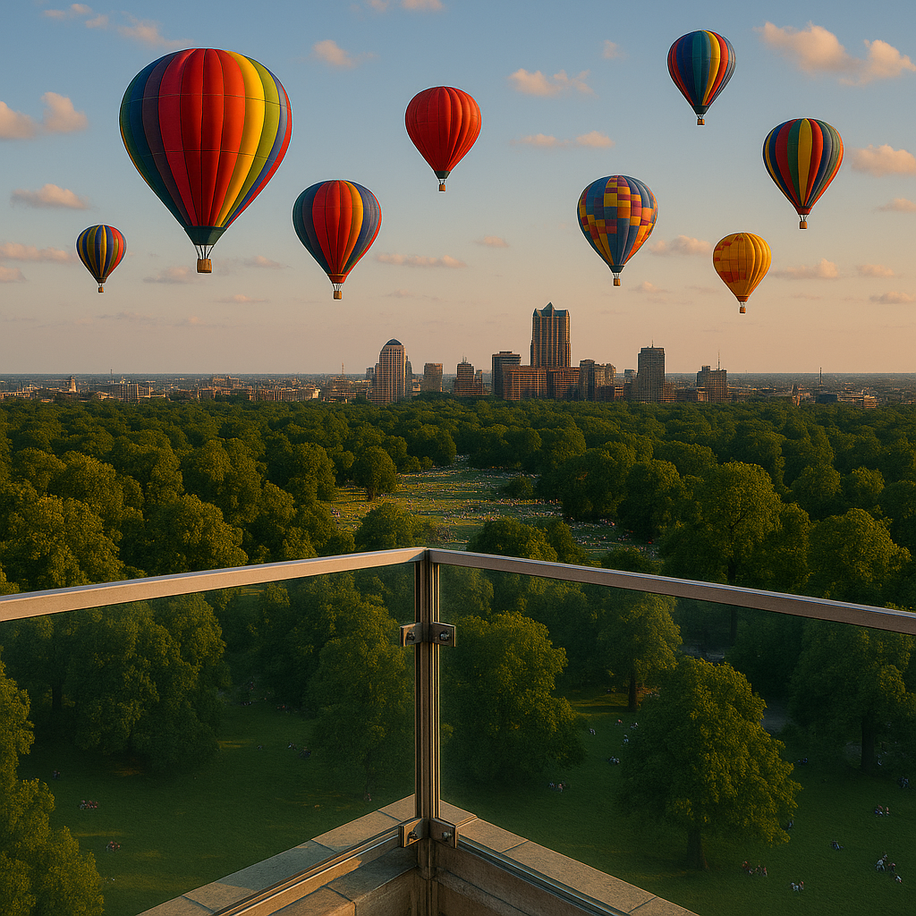 Forest Park Balloon Race view